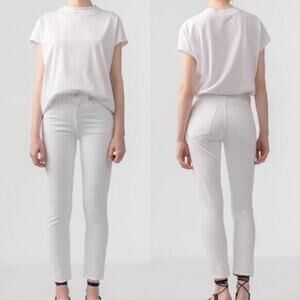 Agolde Jamie High Rise Jeans 90s Classic Fit Denim Formula White Women's Size 29